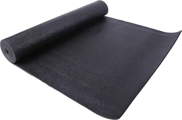 All Purpose 1/4-Inch High Density Anti-Tear Exercise Yoga Mat with Carrying Strap with Optional Yoga Blocks, Multiple Colors - Image 2