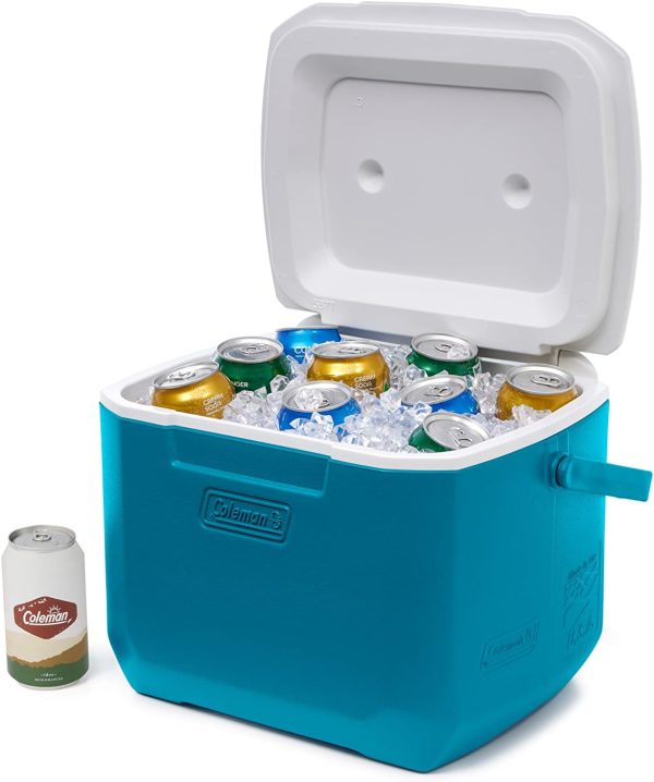 Coleman Chiller Series 16qt Insulated Portable Cooler, Hard Cooler with Heavy Duty Handle & Ice Retention, Great for Beach, Picnic, Camping, Tailgating, Groceries, Boating, & More - Image 3