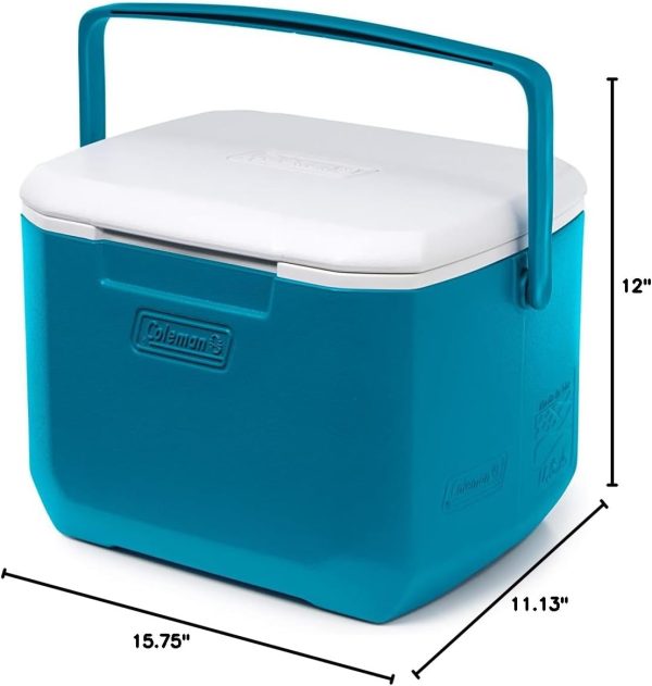 Coleman Chiller Series 16qt Insulated Portable Cooler, Hard Cooler with Heavy Duty Handle & Ice Retention, Great for Beach, Picnic, Camping, Tailgating, Groceries, Boating, & More - Image 8