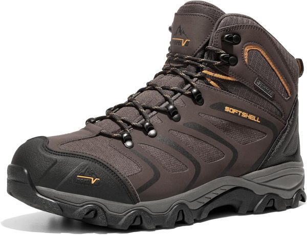 Men's Ankle High Waterproof Hiking Boots Outdoor Lightweight Shoes Trekking Trails Armadillo